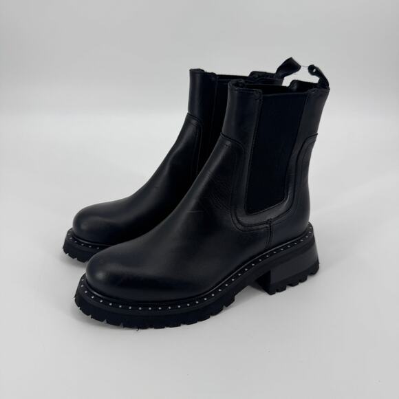 C La Canadienne Black Cedar Leather Booties Size 5 - Picture 3 of 10